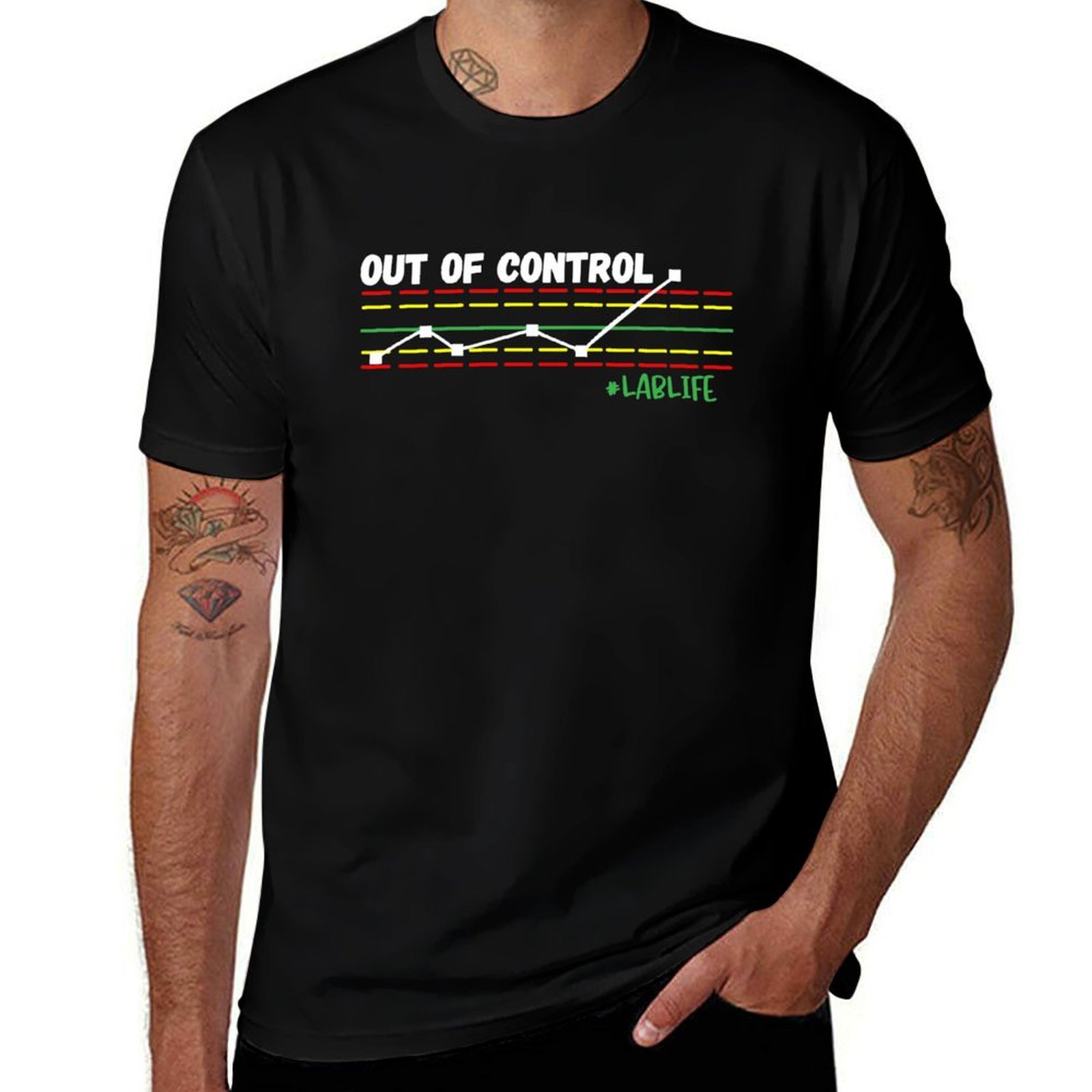 Printing Qc - Camiseta divertida de Lab Tech, Out