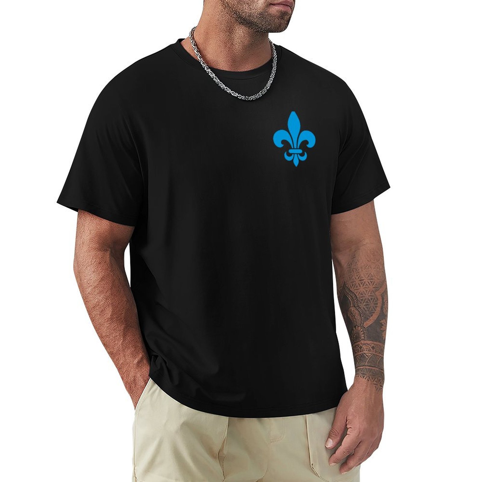 Printing Qc - Camiseta estilo moderno con flor de
