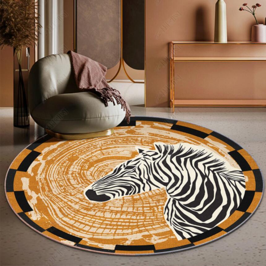 Commercial Fabric Printing Machine - Alfombra moderna con estampado de leopardo