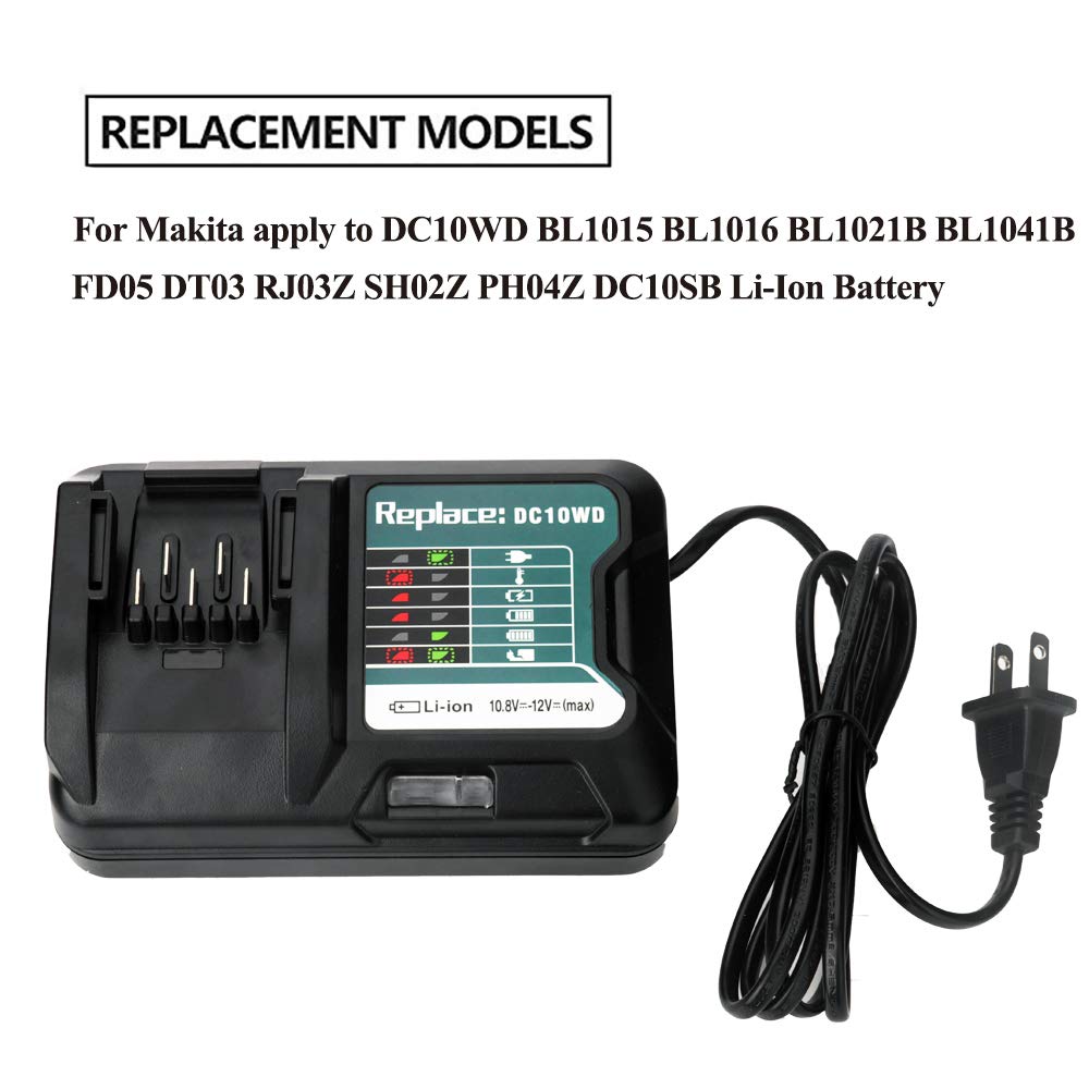 Cargador DC10WD para batería M - Makita Drill Hp1640 reseña y precio