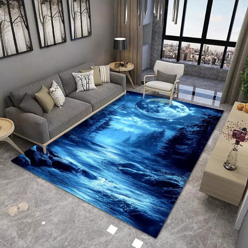 Alfombra de área grande con es - Commercial Printing Format reseña y precio