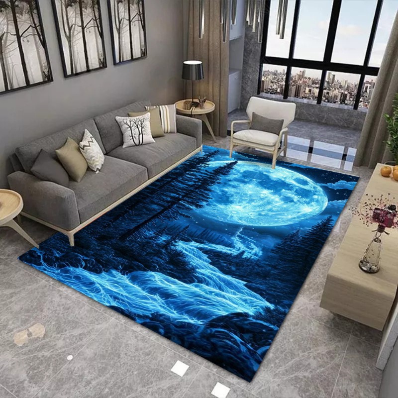 Alfombra de área grande con es - Commercial Printing Format reseña y precio