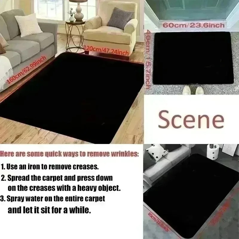 Alfombra de área grande con es - Commercial Printing Format reseña y precio