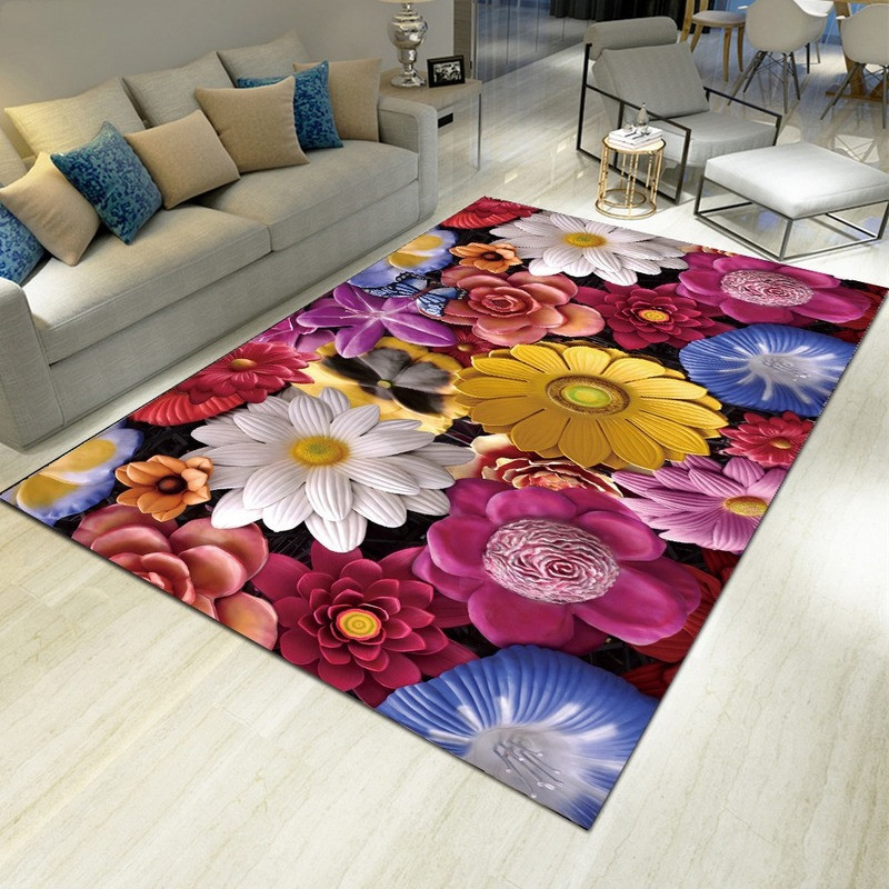 Alfombra con estampado floral  - Commercial Printing Format reseña y precio