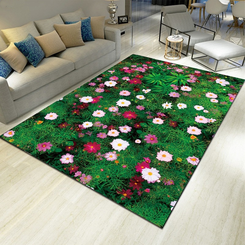 Alfombra con estampado floral  - Commercial Printing Format reseña y precio