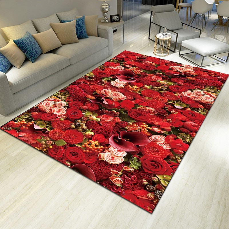 Alfombra con estampado floral  - Commercial Printing Format reseña y precio
