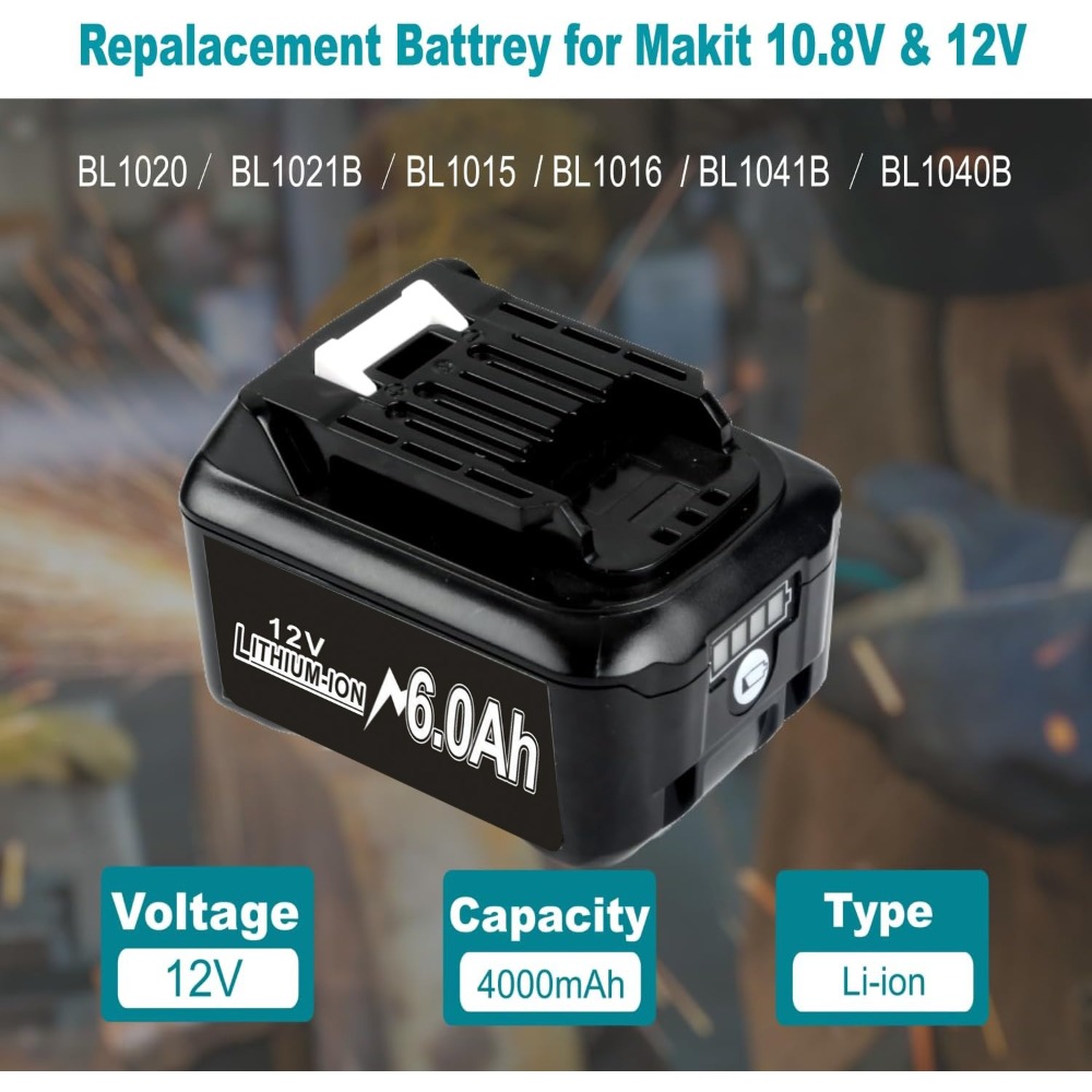 Batería de iones de litio reca - Makita Drill Hp1640 reseña y precio